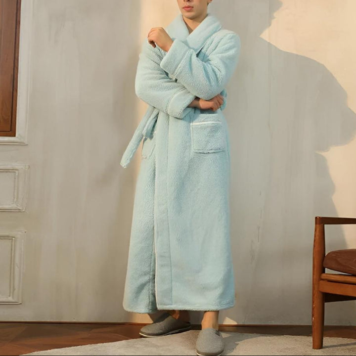 Luxe Fleece Warmth Comfort Bathrobe