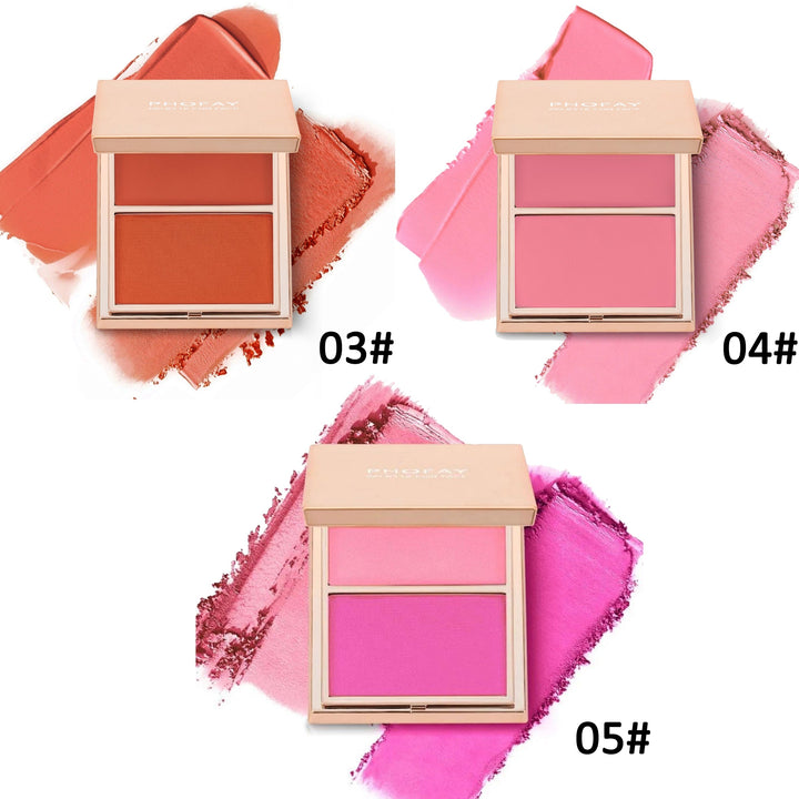 PHOFAY Double-Take Cream &amp; Powder Blush Duo