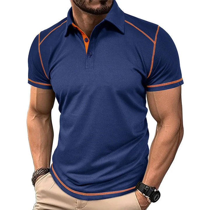 Linear Style Polo Shirt for Men