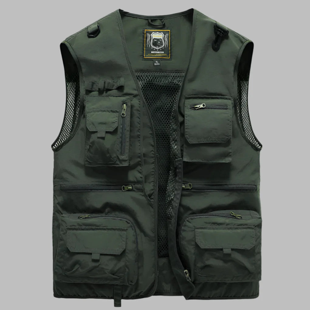 Multi‑Pocket Summer Vest for Men