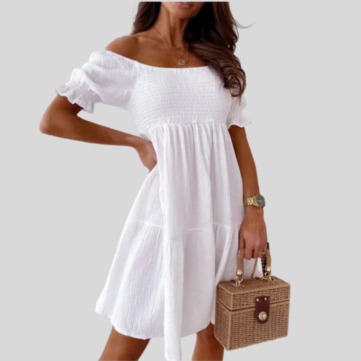 Elegant One-Shoulder Mini Dress for Summer