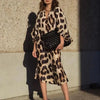 Elegant Leopard Print Dress