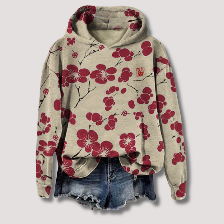 Lightweight Floral Print Sweater for Women