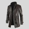 Long Leather Coat for Men