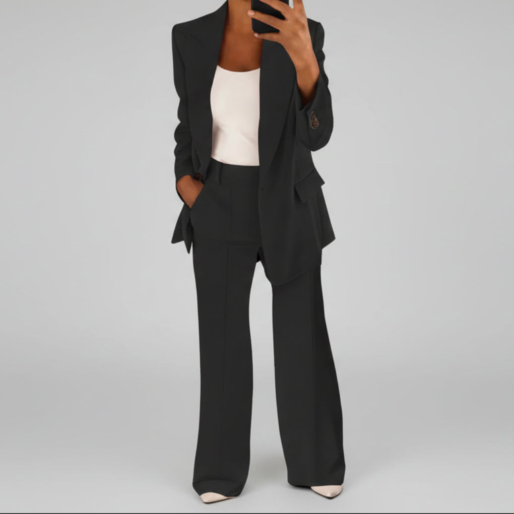 Women’s Pantsuit with Wide-Leg Trousers