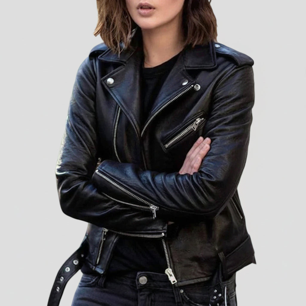 Vintage Biker Jacket for Women