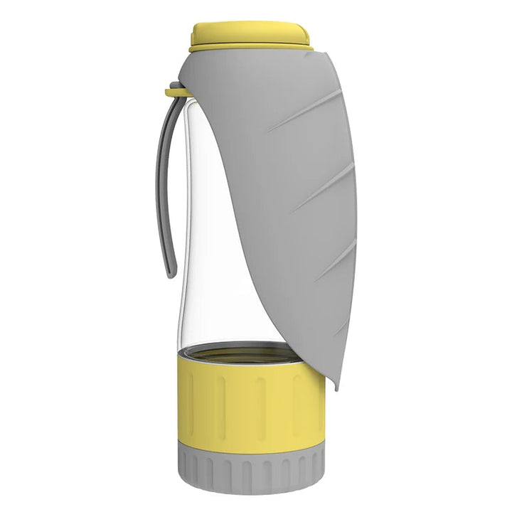 Portable Water and Food Bottle for Dogs with 2-in-1 Design