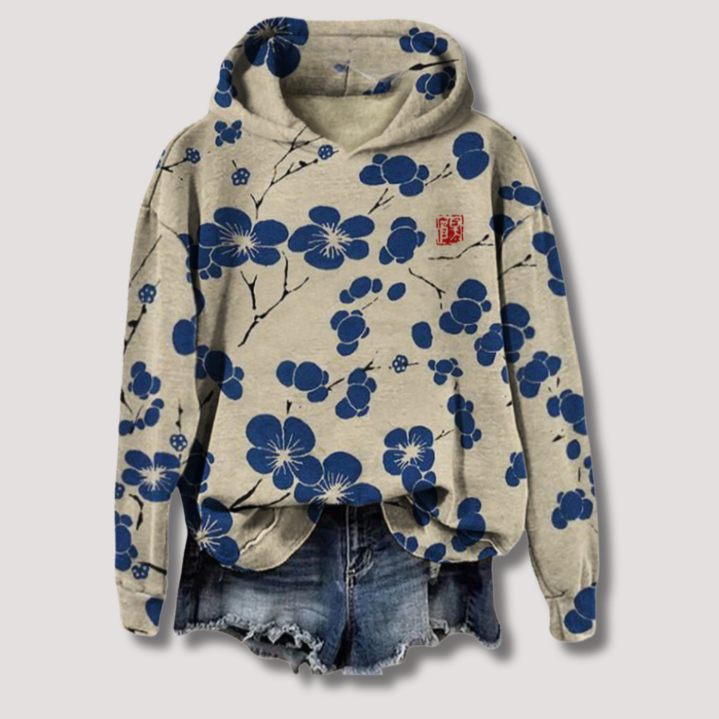Lightweight Floral Print Sweater for Women