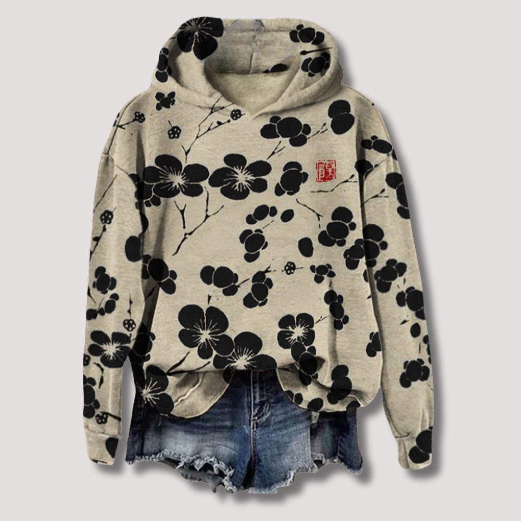 Lightweight Floral Print Sweater for Women