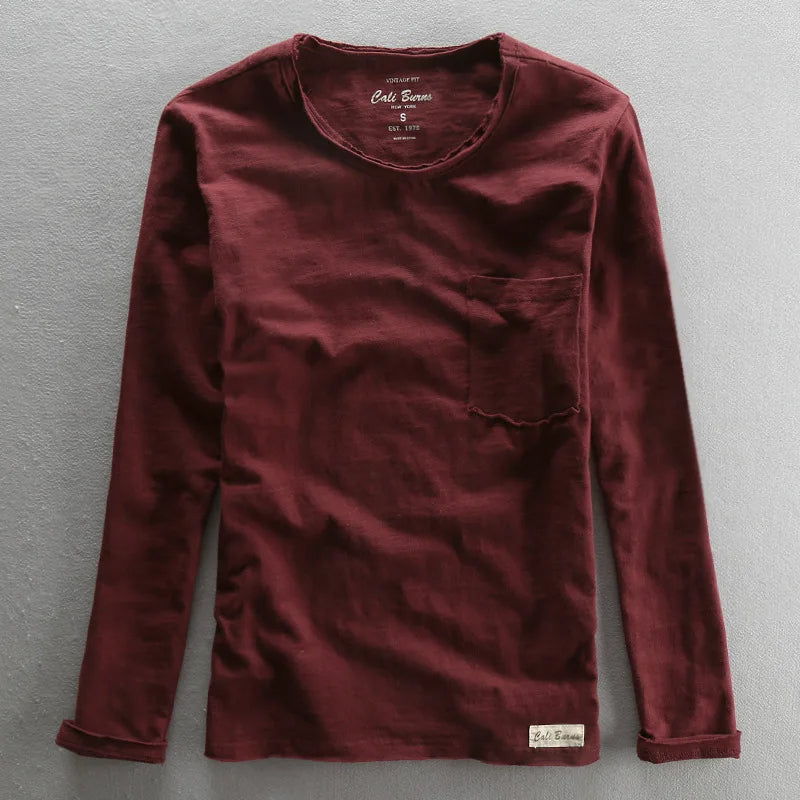 Vintage Cotton Long Sleeve Top for Women