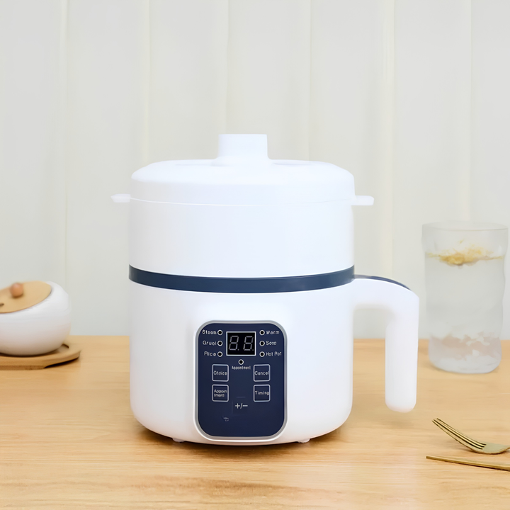 1.7L Electric Rice Cooker with Steamer Function