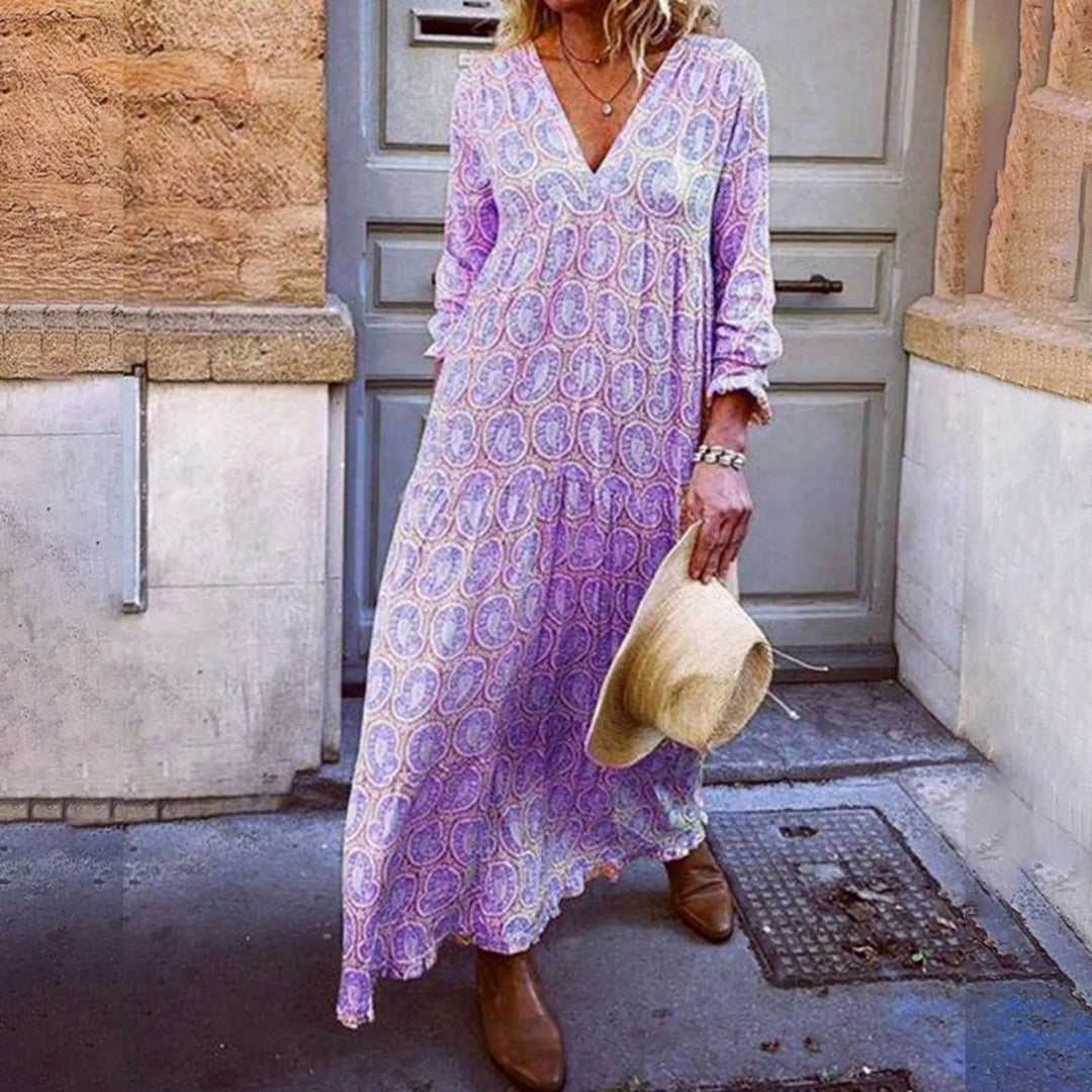 Bohowaves Geometric Maxi Dress