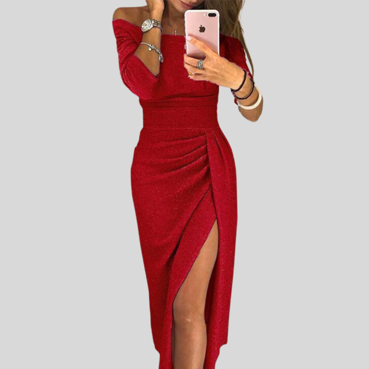 Elegant Off-Shoulder Bodycon Dress