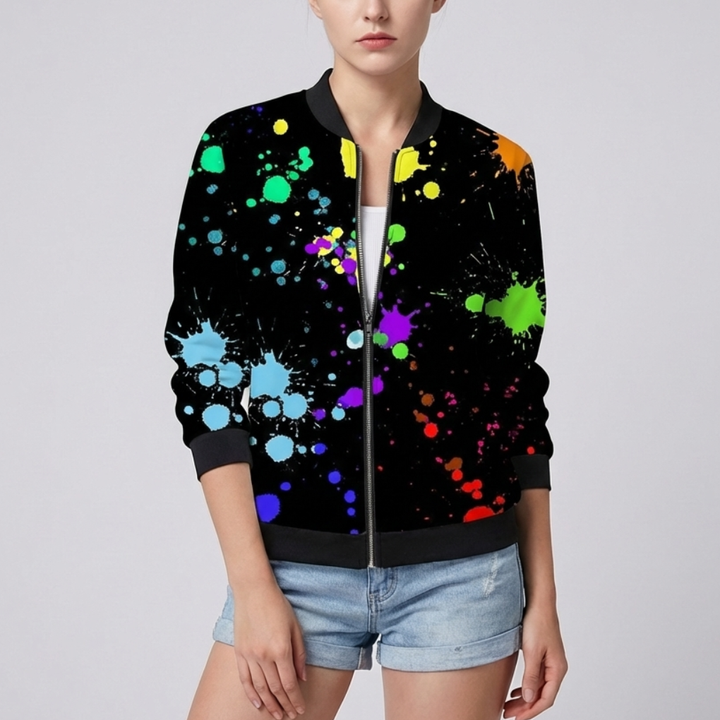 Floral Design with Printed Jacket for Women