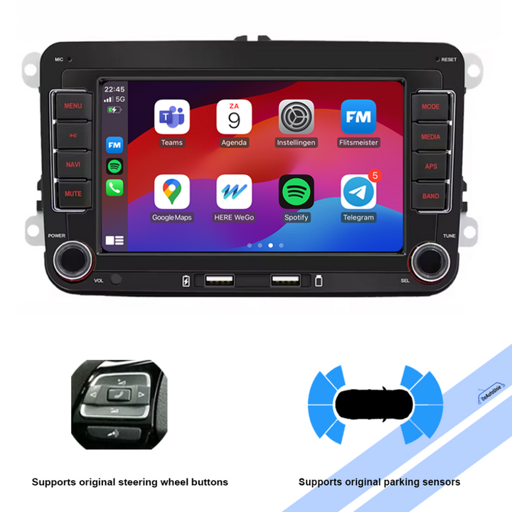 Volkswagen Polo Golf Caddy | CarPlay &amp; Android Auto | Plug &amp; Play