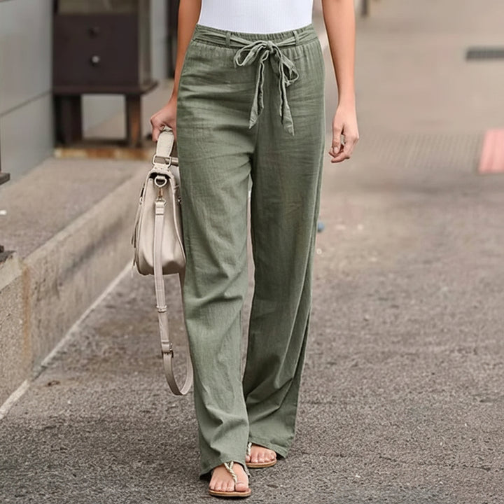 Casual pants with wide leg for Women