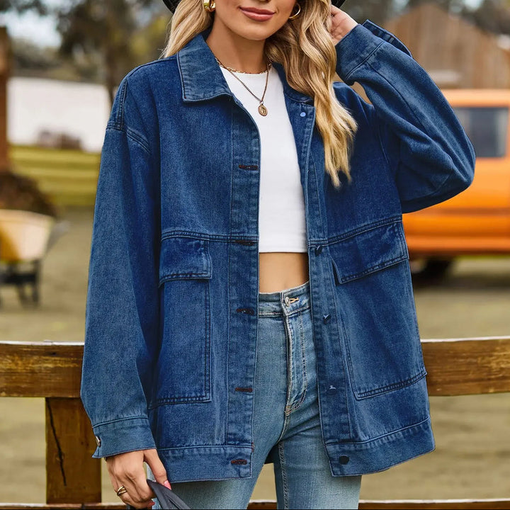 Classic Vintage Denim Jacket for Women