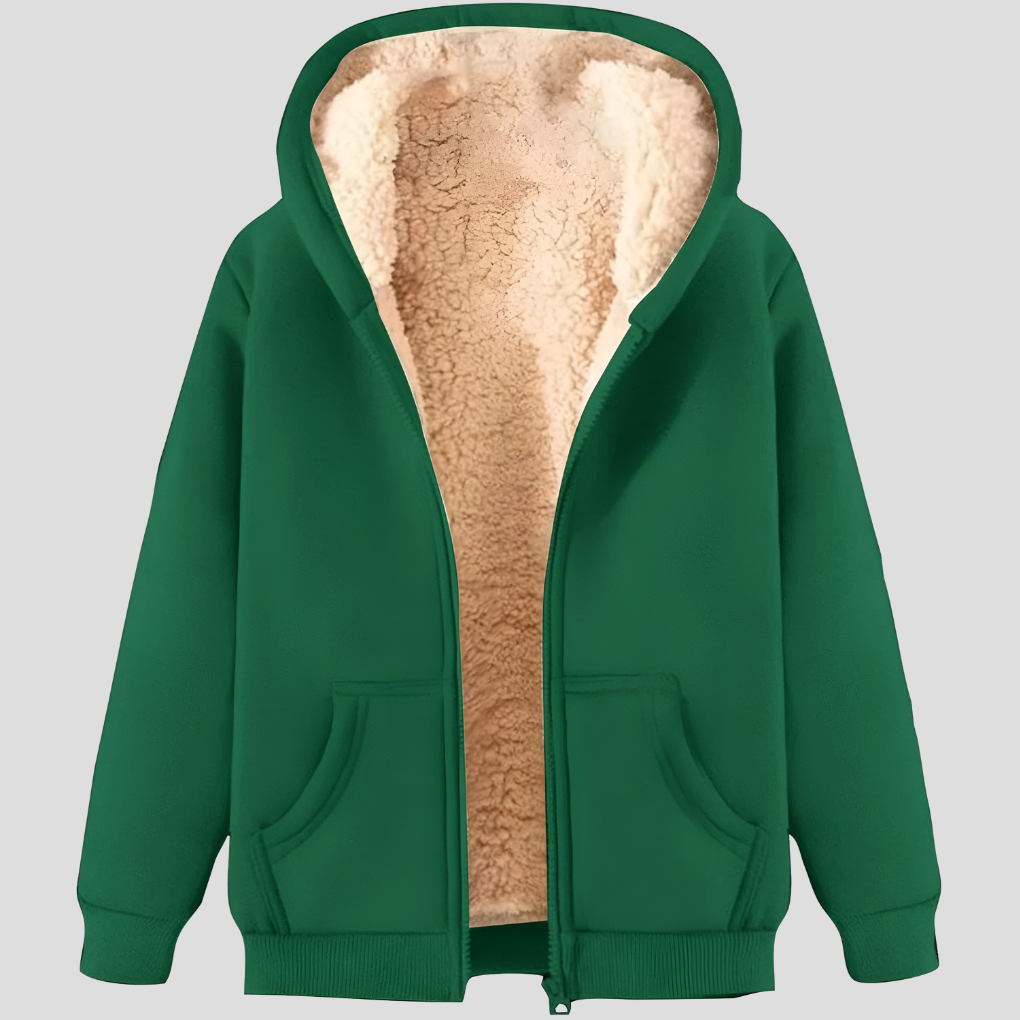 Warmth Fleece-Lined Winter Hoodie Jacket for Men