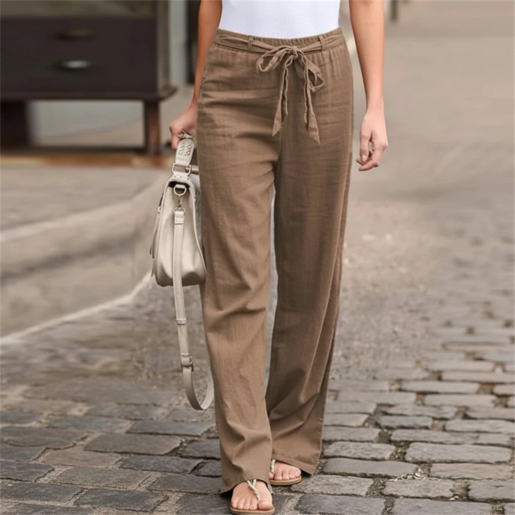 Casual pants with wide leg for Women
