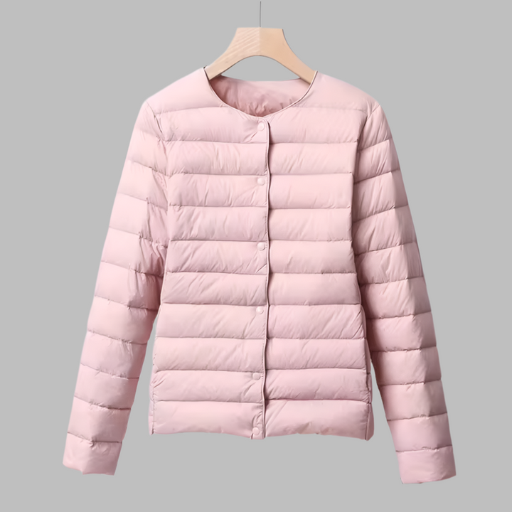 Spring and Winter Collarless Puffer for Women
