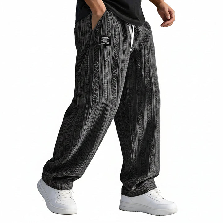 European And American Style Pocketed Straight-Leg Loose Lace-Up Sporty Casual Pants For SpringSummer