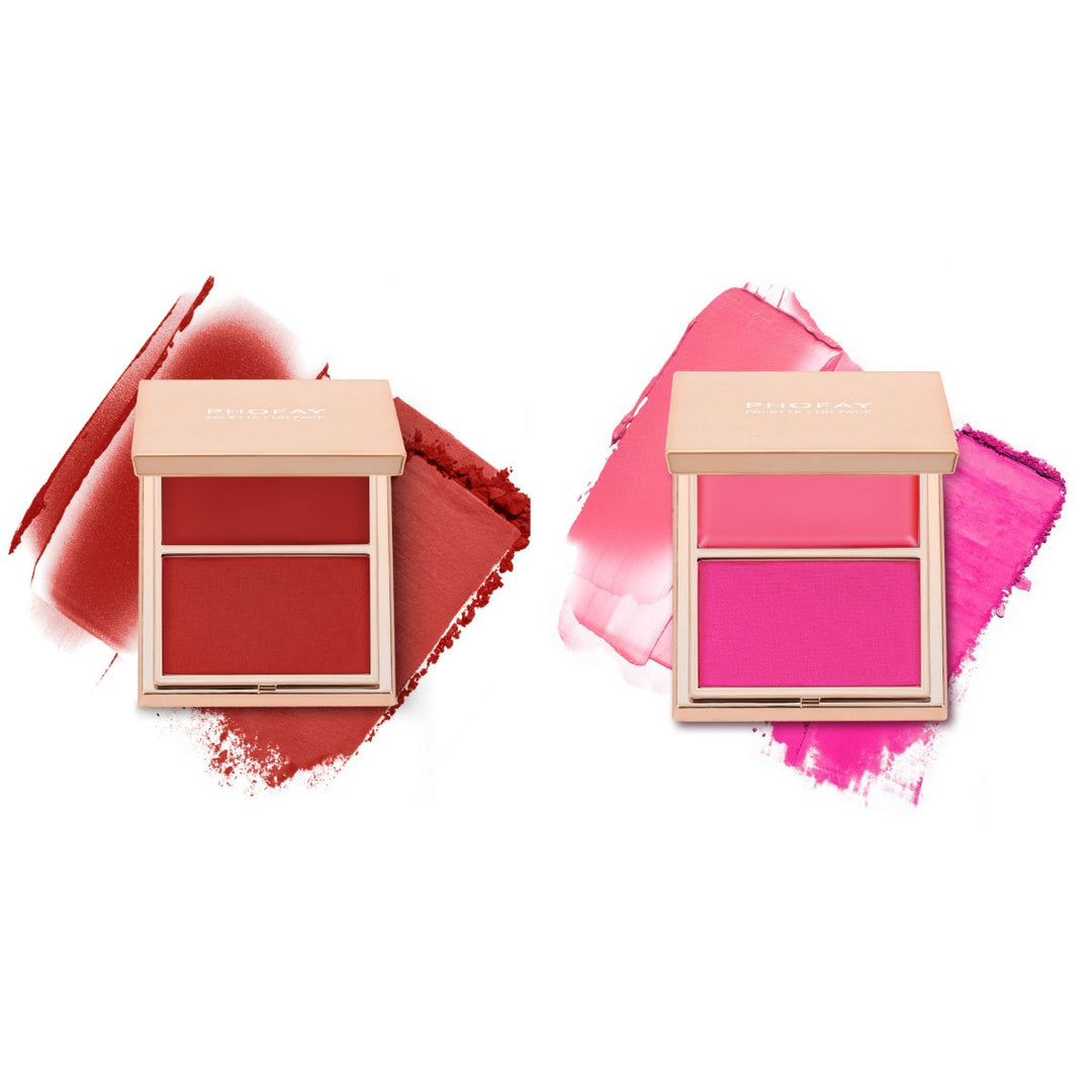 PHOFAY Double-Take Cream &amp; Powder Blush Duo