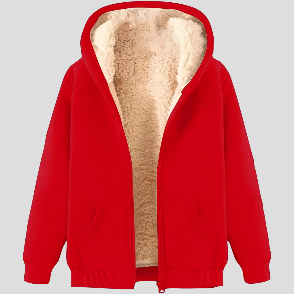 Warmth Fleece-Lined Winter Hoodie Jacket for Men