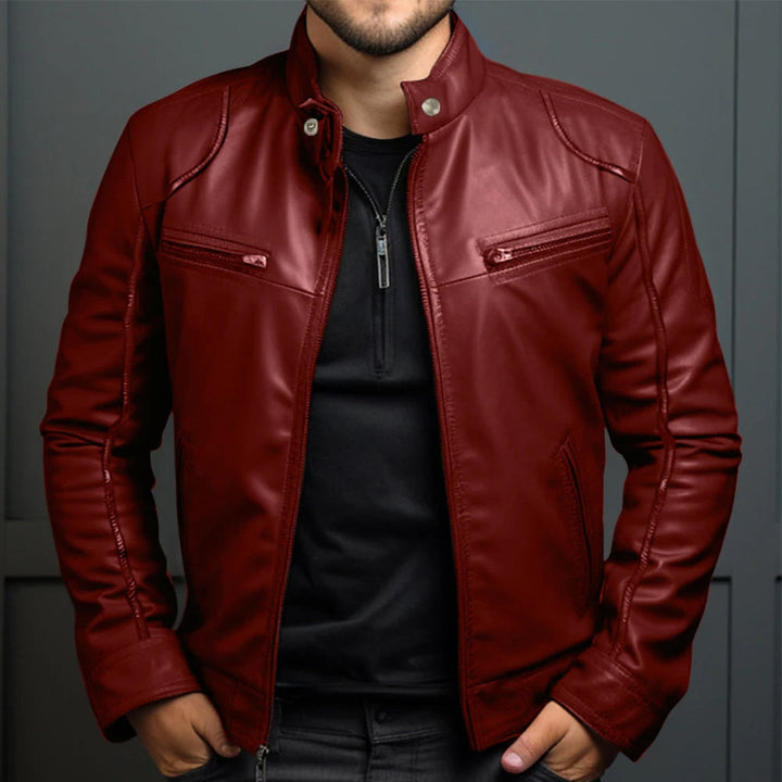 Stylish Retro Motorcycle Jacket for Men