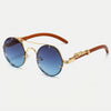Round Frame Vintage-Inspired Fashion Sunglasses