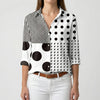 Long Sleeve Floral Button-Down Blouse
