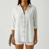 Long-Sleeve Button-Up Women's Blouse