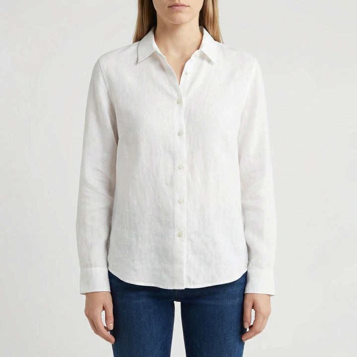Brezella - Relaxed Button-Down Women's Blouse