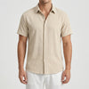 Short-Sleeve Button-Up Shirt for Men