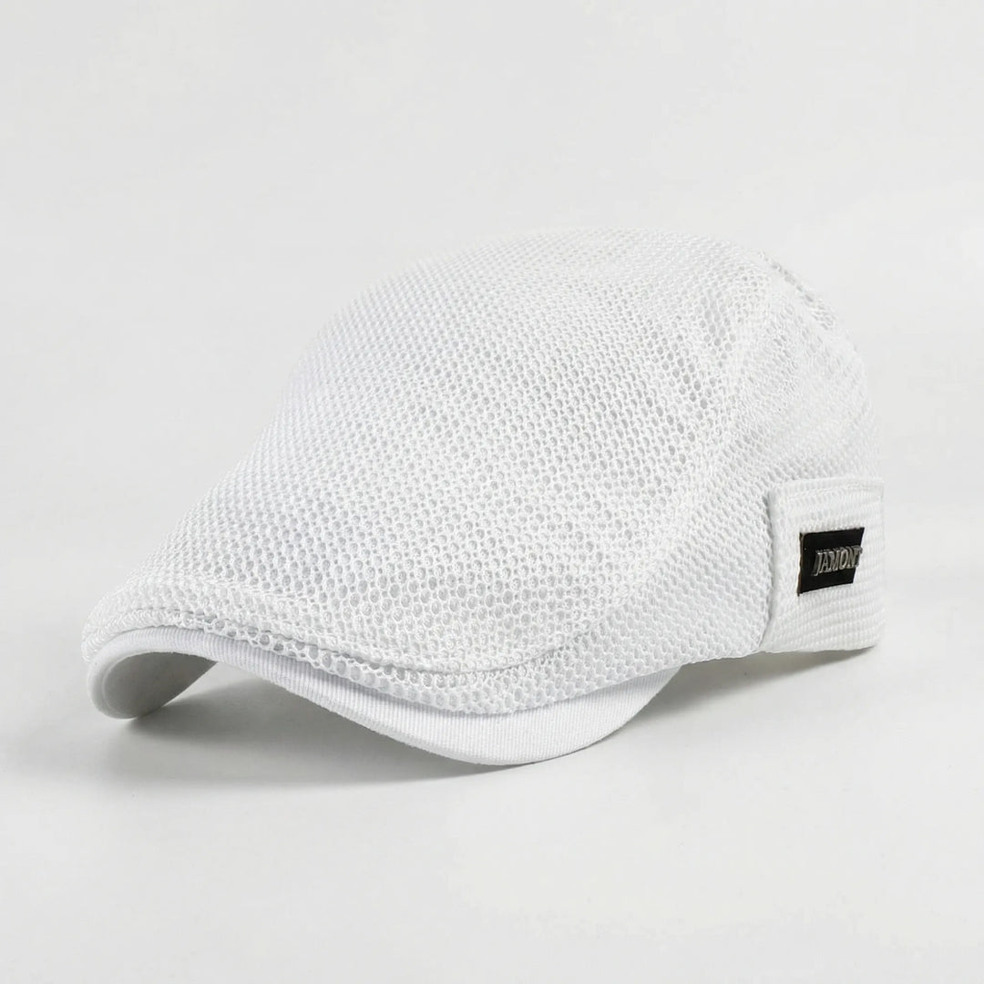 Brimow - Breathable Mesh Flat Cap For Men
