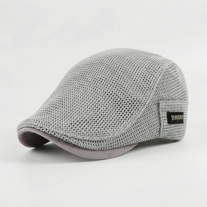 Brimow - Breathable Mesh Flat Cap For Men