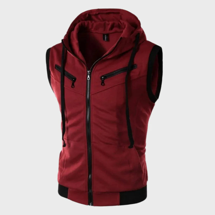 Sleeveless Hooded Vest jacket for Men