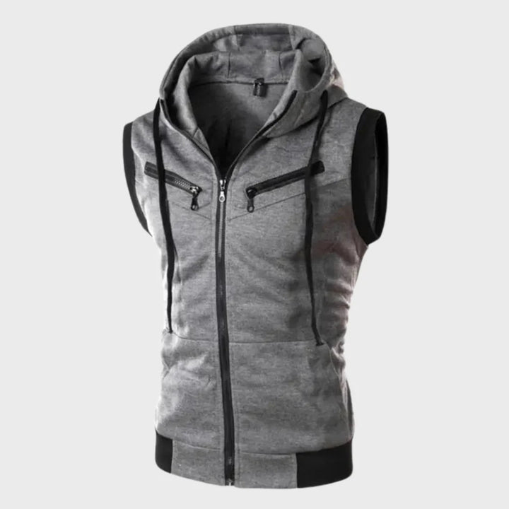 Sleeveless Hooded Vest jacket for Men