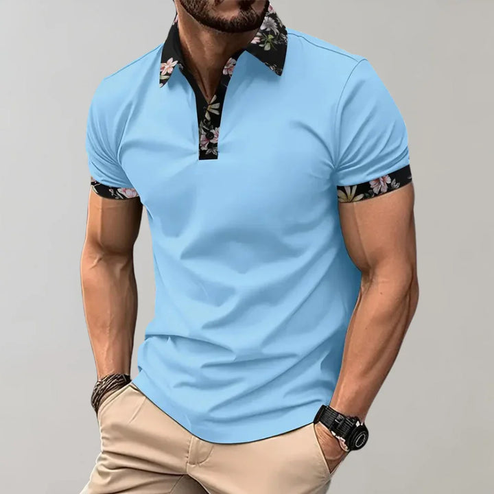 Classic Fit Short Sleeve Polo Shirt for Men