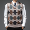 Sleeveless V-Neck Sweater for Men