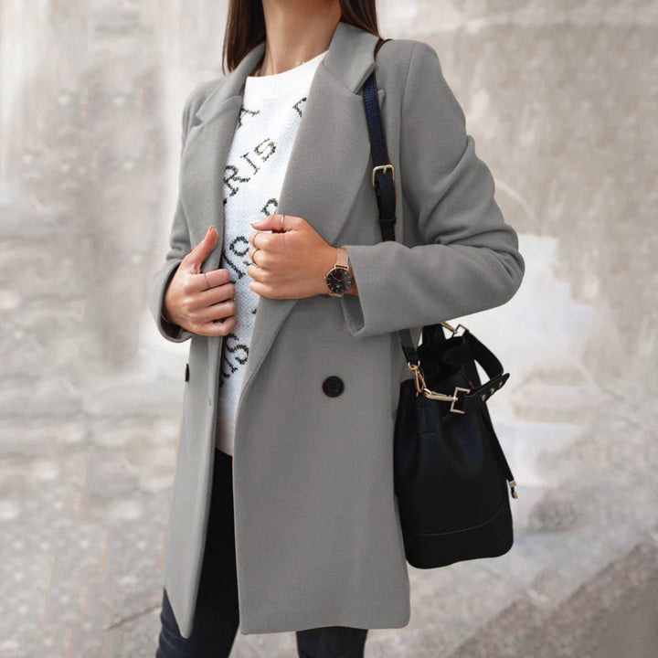 Double-Breasted Coat for Women