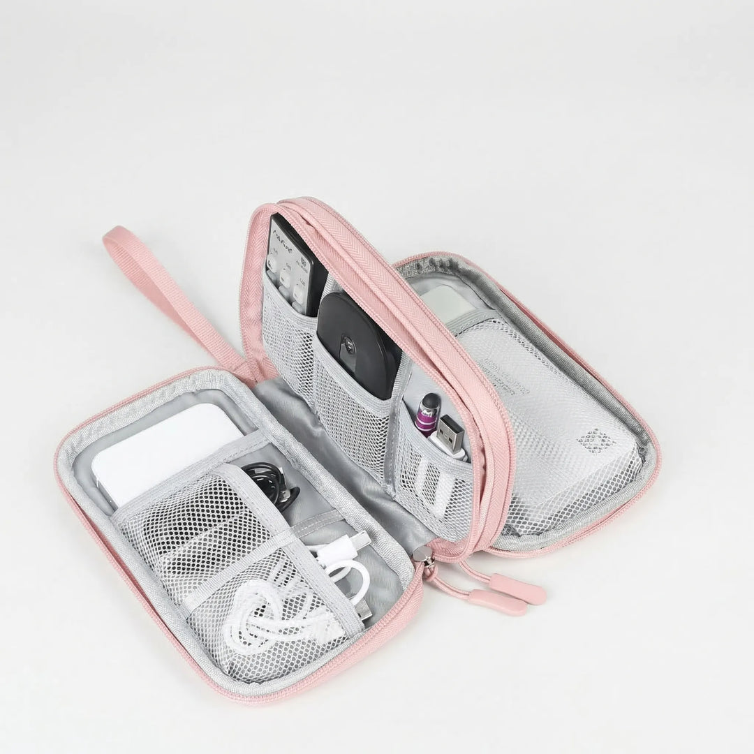 Cablivo - Double-Layer Travel Cable Organizer Pouch