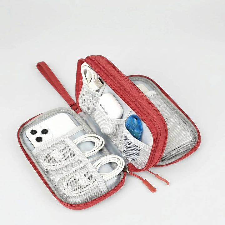 Cablivo - Double-Layer Travel Cable Organizer Pouch