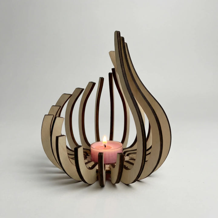Candriva - Sculptural Teardrop Candle Holder