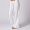 Linen Blend Loose Fit Casual Trousers for Women