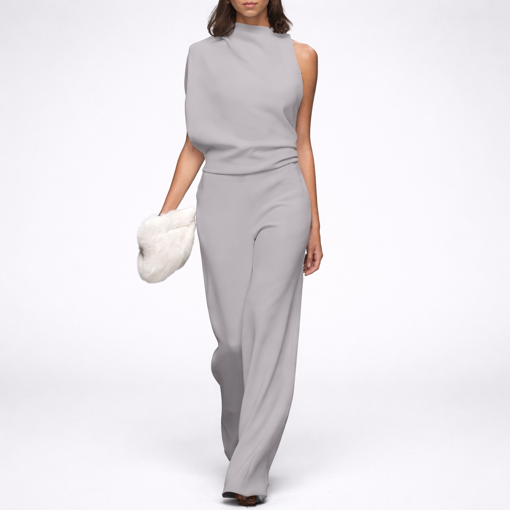 Sleeveless Jumpsuit with Open Back for Women