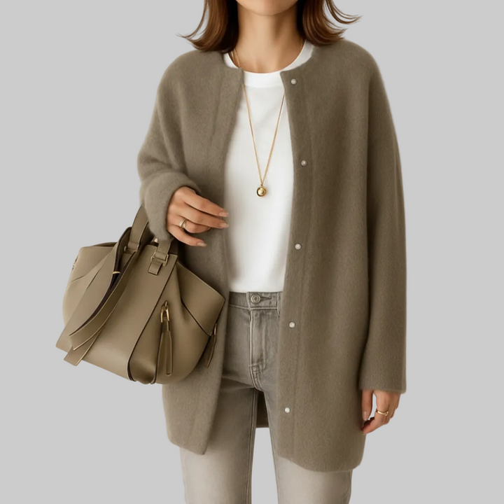 Cozy Minimal Soft Knitted Jacket for Women