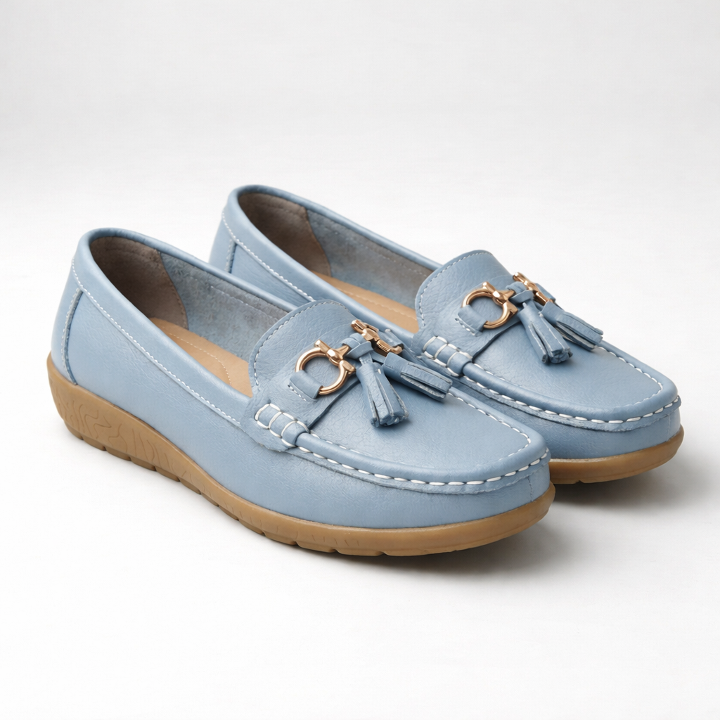 Slip-On Flat Loafer With Tassel Detail