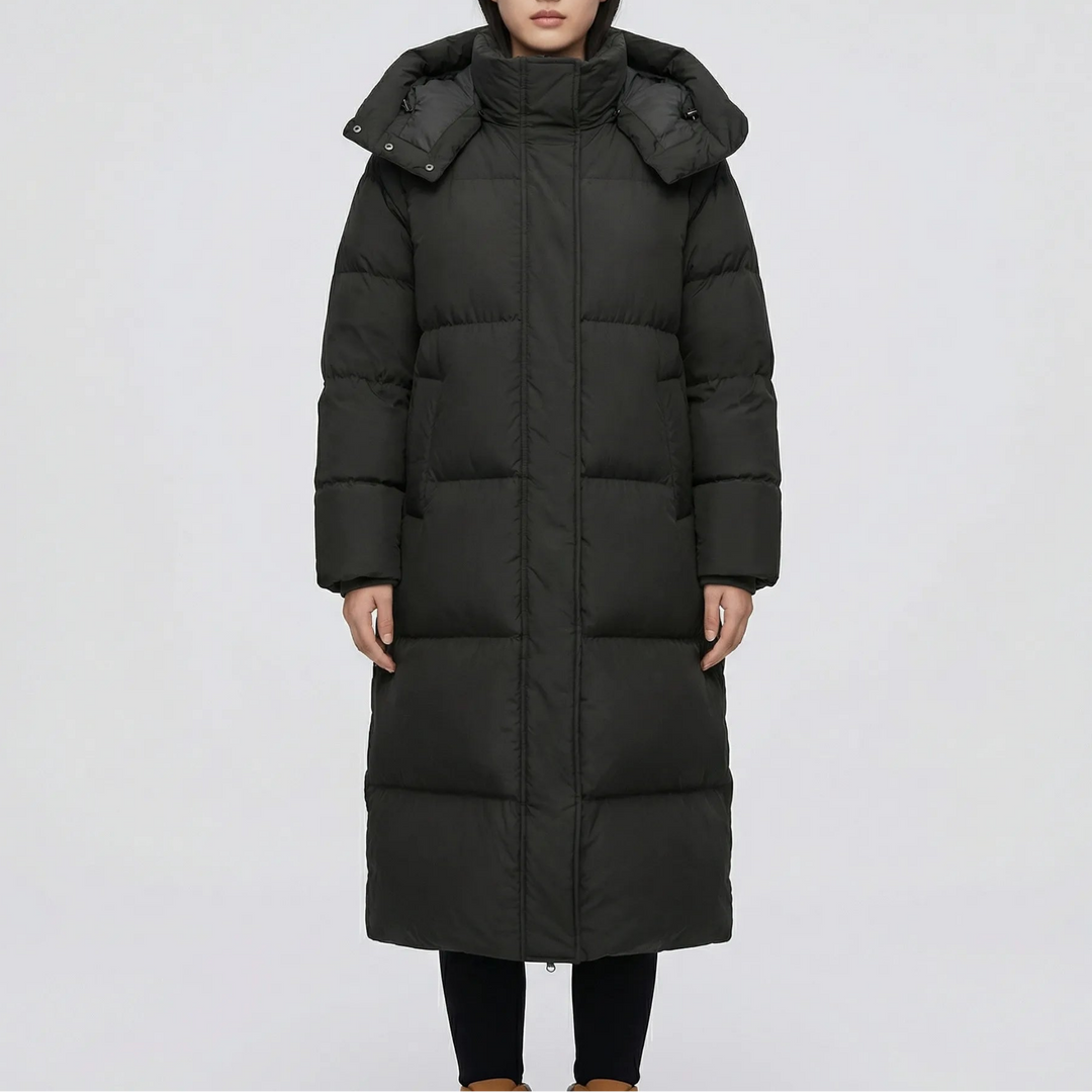Chilluxe - Long Hooded Insulated Puffer Jacket