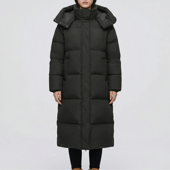 Chilluxe - Long Hooded Insulated Puffer Jacket