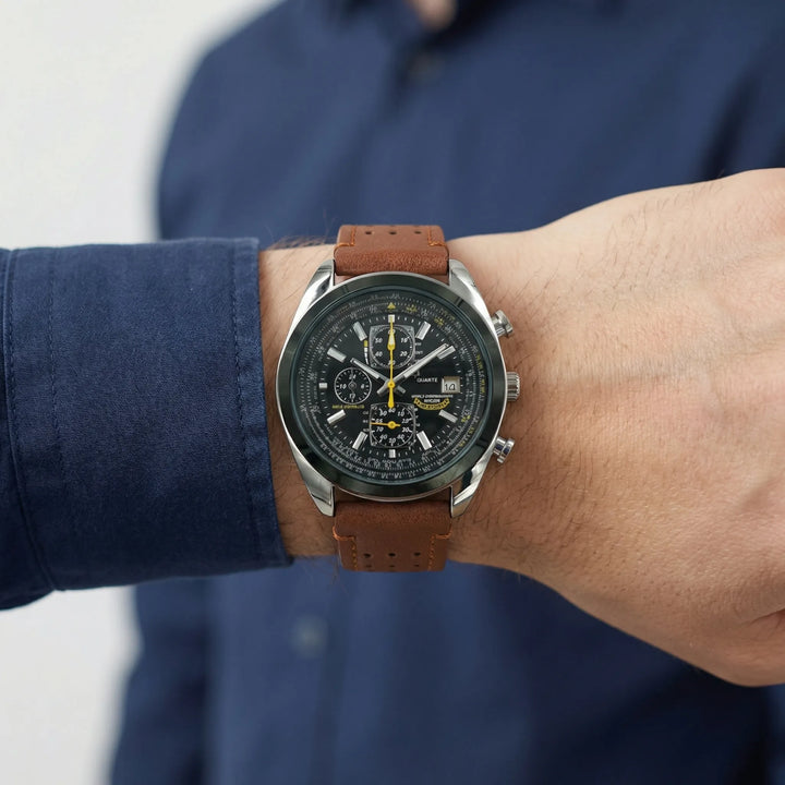 Chronvex - Round Dial Quartz Men's Watch